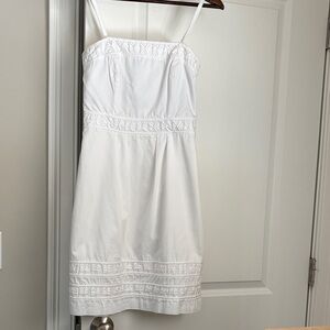 White House Black Market White Midi Dress